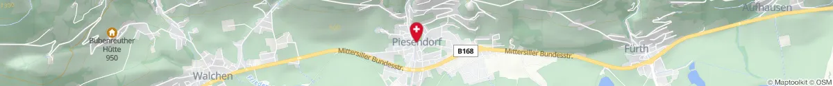 Map representation of the location for Filialapotheke Piesendorf in 5721 Piesendorf